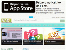 Tablet Screenshot of fems.org.br