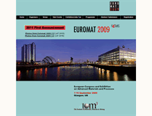 Tablet Screenshot of euromat2009.fems.eu